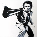 CLINT EASTWOOD - 'DIRTY HARRY'.
SIZE: 20" X 20".